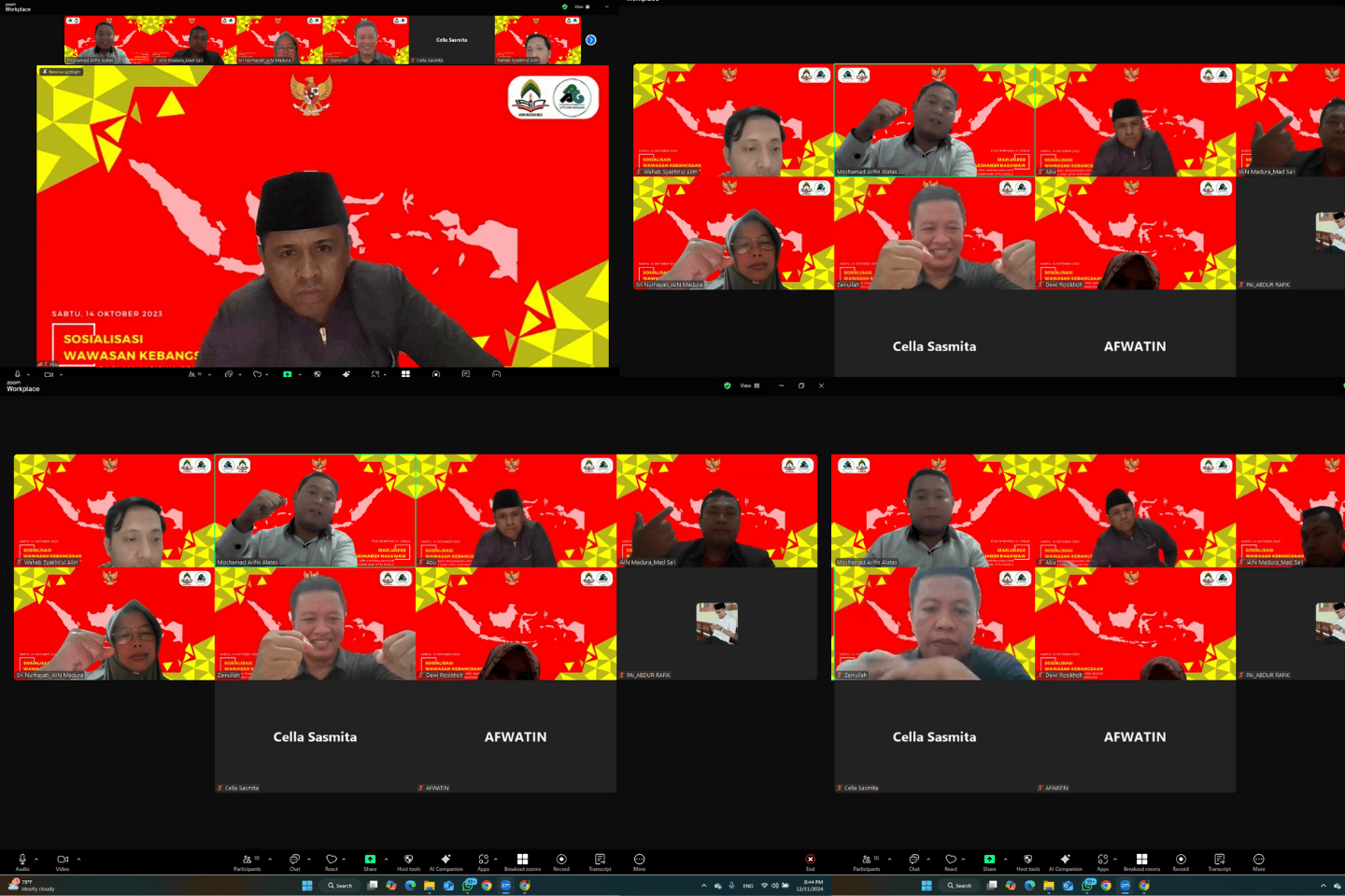 Sosialisasi Wawasan Kebangsaan Batch 2 2023: Semangat Kebangsaan Daring untuk Mahasiswa PPG LPTK IAIN Madura!